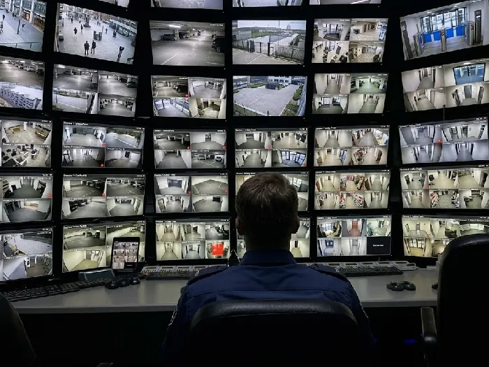 CCTV monitoring control room